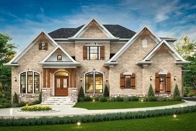 European House Plan with Lots of Options