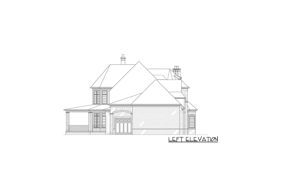Plan 12307JL: European Estate Home with Porte Cochere and Lower Level Expansion - Image #14 - European, French Country