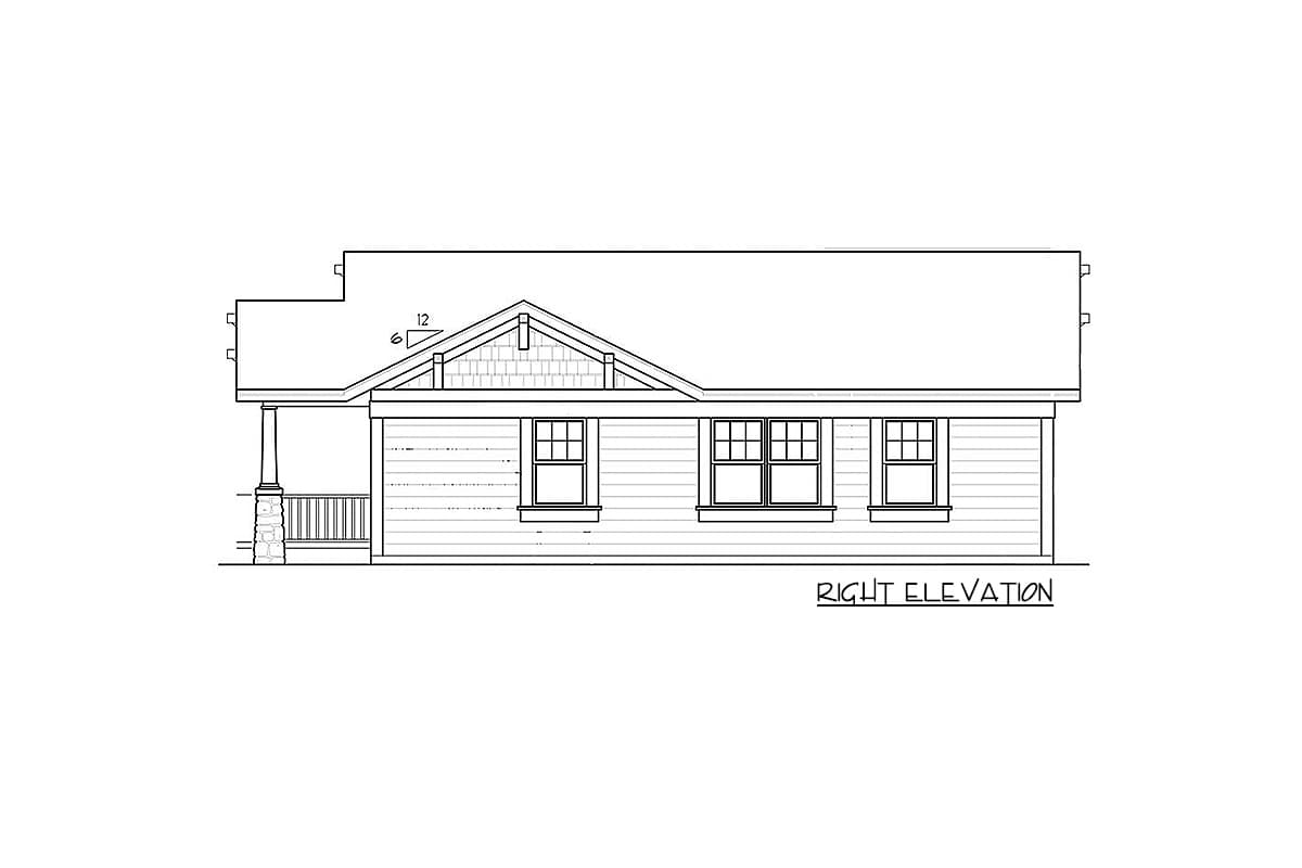 Plan 12728MA: Starter Home with Style - Image #4 - Northwest, Ranch