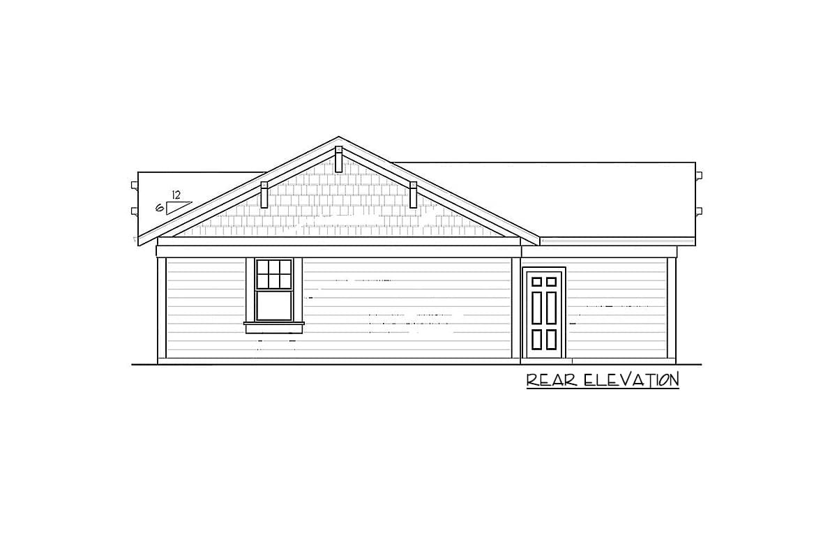 Plan 12728MA: Starter Home with Style - Image #5 - Northwest, Ranch