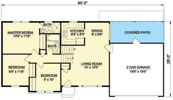 Plan 12731MA: Split Level House Plan with Optional Solar - Floor Plan - Main Level