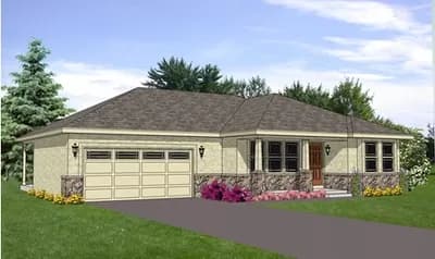 2 Bed Ranch With Garage Options