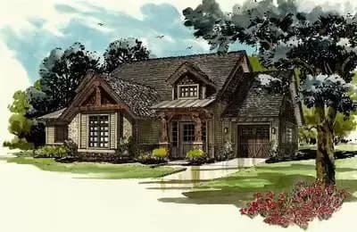 Cost-to-Build Report for Plan 12907KN: Rustic Cottage With Soaring ...
