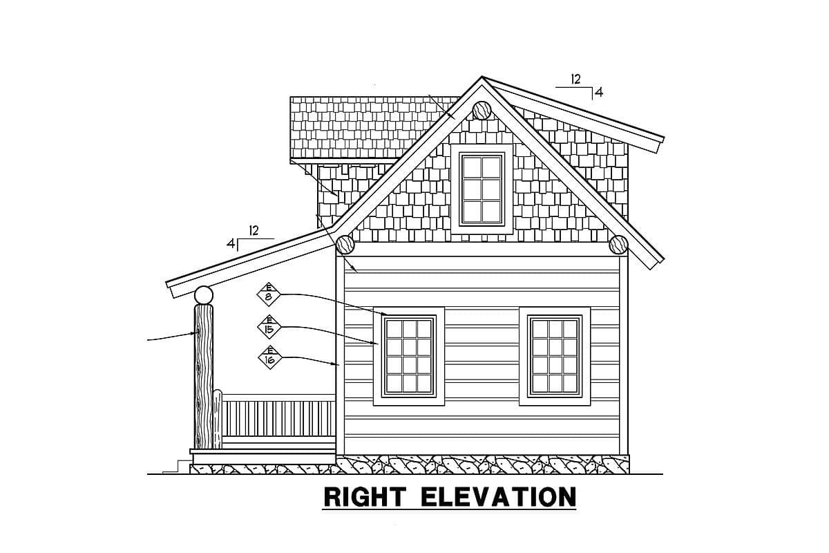 Plan 12909KN: Country Getaway - Image #5 - Cottage, Country, Mountain, Rustic, Vacation