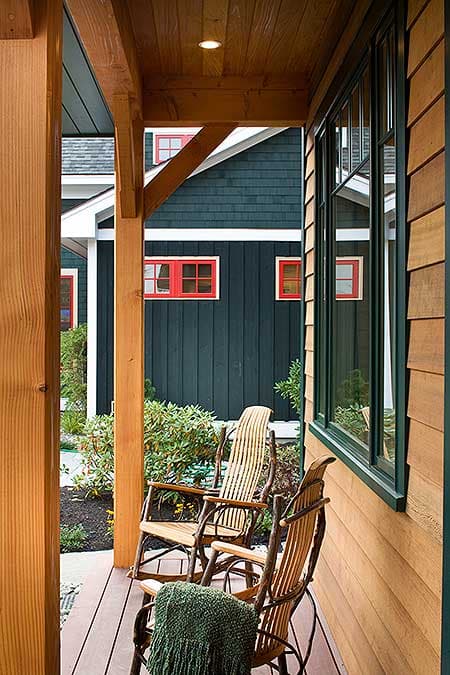 Plan 12913KN: 3 Bed House Plan with Vaulted Living Room and Master Suite - Image #4 - Cabin, Country, Craftsman, Mountain, Rustic, Vacation