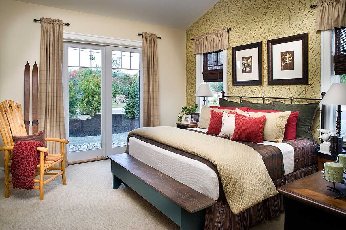 Plan 12913KN: 3 Bed House Plan with Vaulted Living Room and Master Suite - Image #9 - Cabin, Country, Craftsman, Mountain, Rustic, Vacation