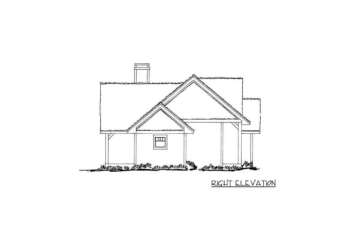 Plan 12913KN: 3 Bed House Plan with Vaulted Living Room and Master Suite - Image #26 - Cabin, Country, Craftsman, Mountain, Rustic, Vacation