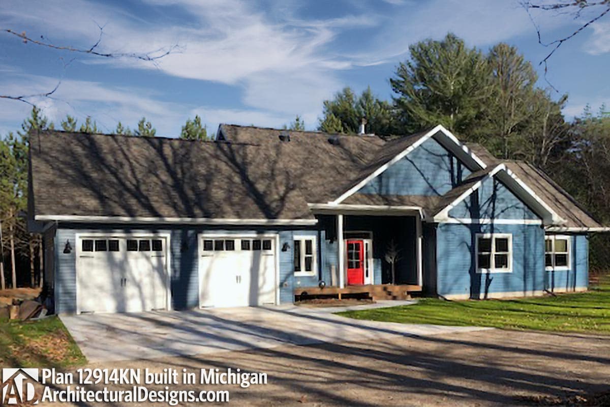 build gallery item - House Plan 12914KN comes to life in Michigan