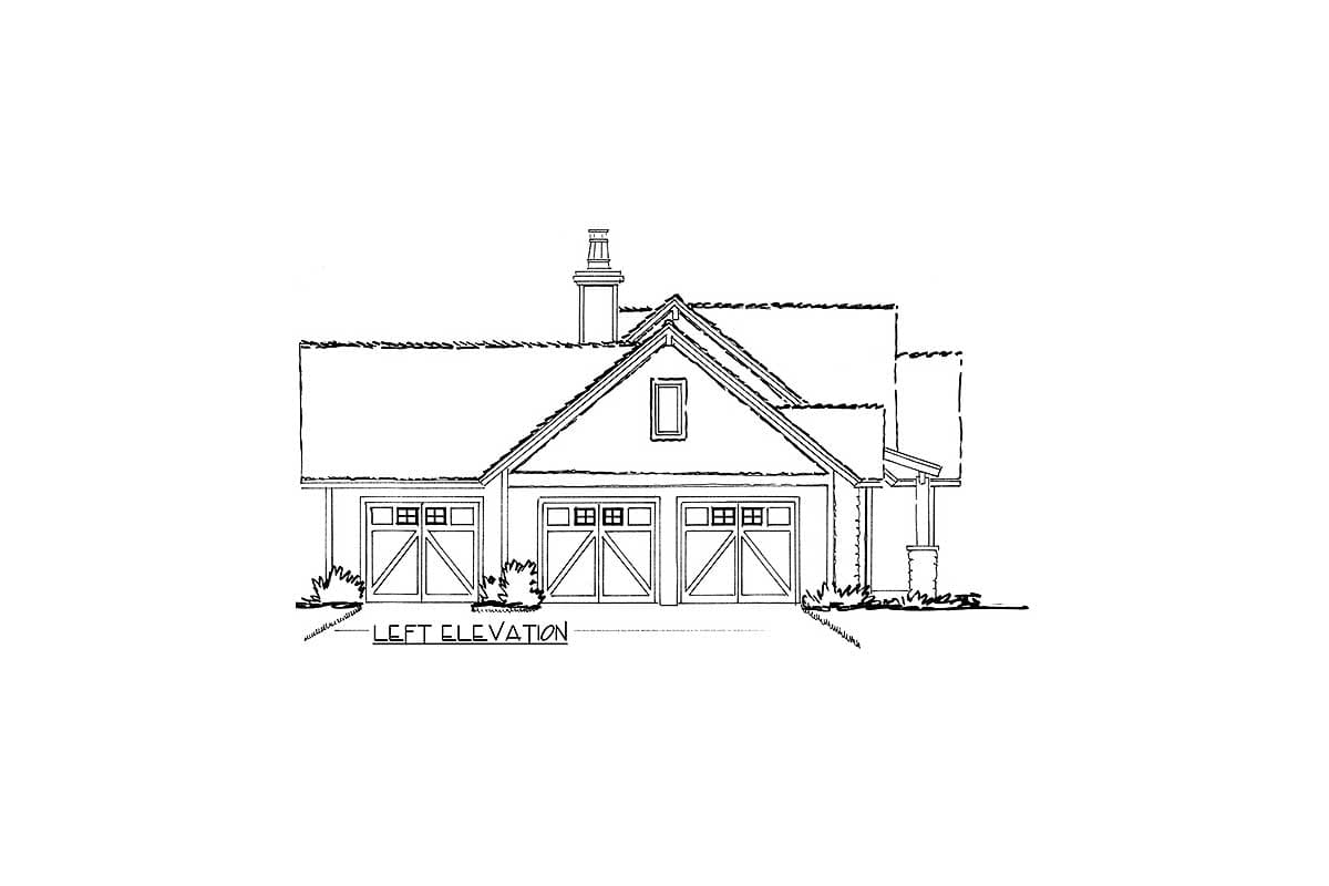 Plan 12929KN: Mountain Home with Outdoor Living Space - Image #4 - Craftsman, Mountain, Ranch, Rustic