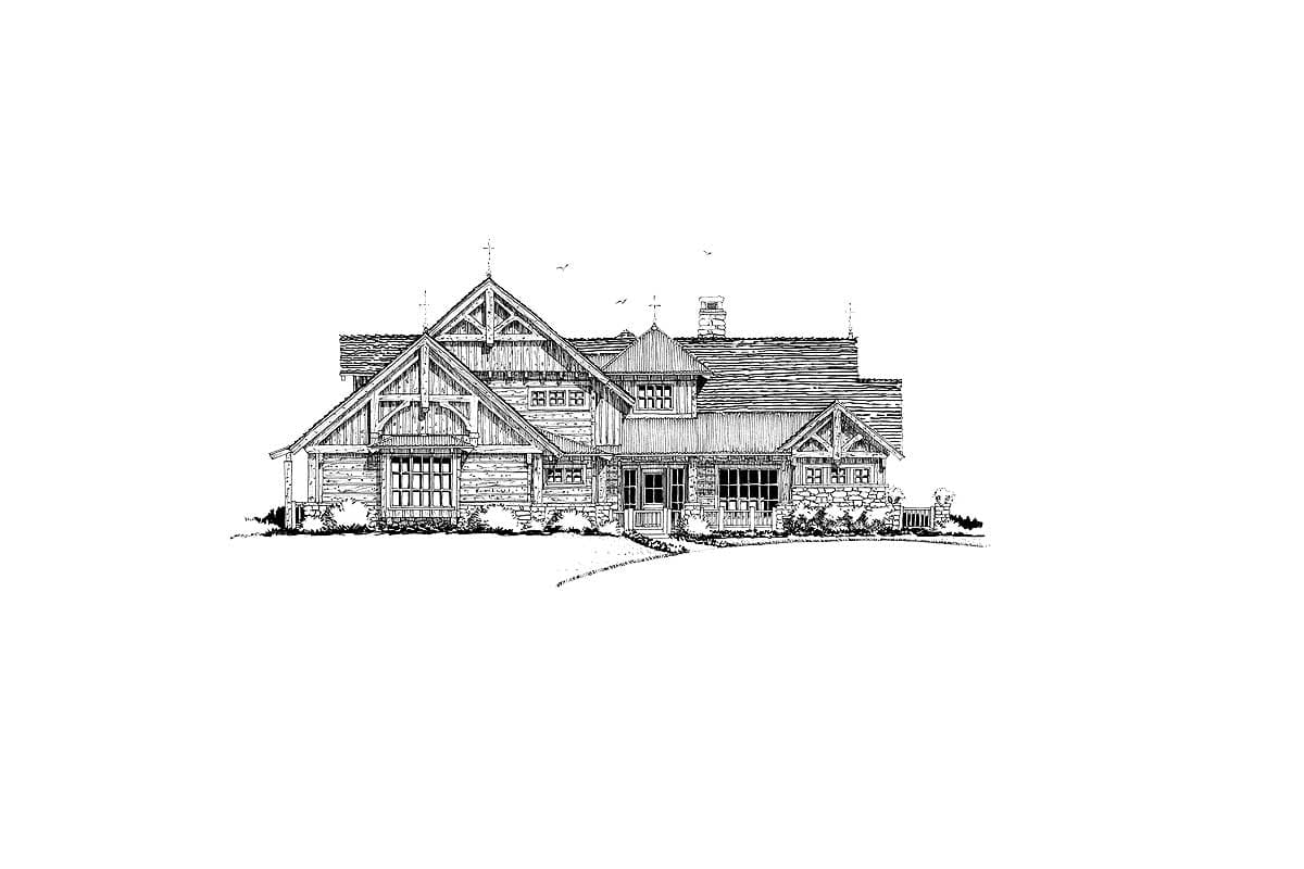 Plan 12933KN: Dream Mountain Home Plan - Image #8 - Cabin, Country, Craftsman, Mountain, Northwest, Rustic, Vacation