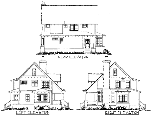 Plan 12936KN: Mountain Farmhouse Plan with Vaulted Living Room - Image #5 - Cottage, Craftsman, Mountain, Rustic, Vacation