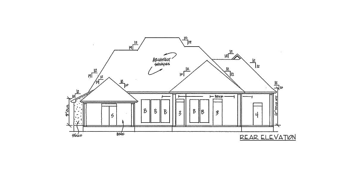 Plan 14127KB: Graceful and Elegant 4 Bed Acadian House Plan - Image #5 - Acadian, European, French Country, Louisiana-Style