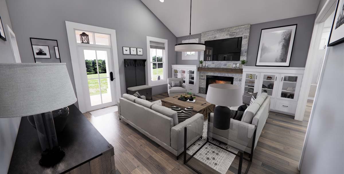 Plan 14306RK: Rustic Tones and a Wrap-Around Porch - 1811 Sq Ft - Image #10 - Bungalow, Cottage, Country, Northwest