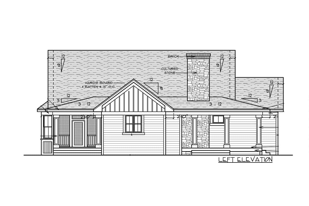 Plan 14306RK: Rustic Tones and a Wrap-Around Porch - 1811 Sq Ft - Image #43 - Bungalow, Cottage, Country, Northwest