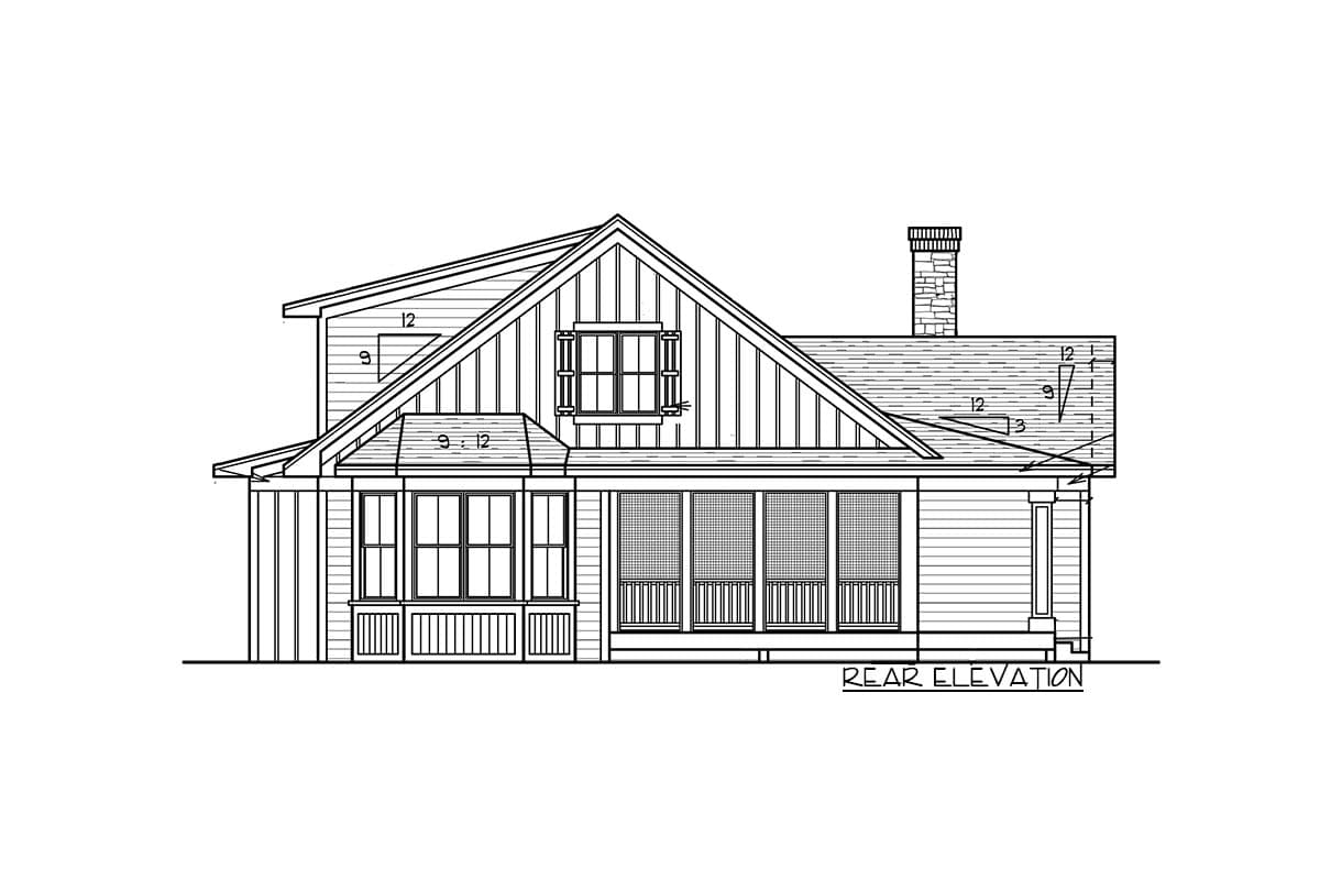 Plan 14306RK: Rustic Tones and a Wrap-Around Porch - 1811 Sq Ft - Image #44 - Bungalow, Cottage, Country, Northwest