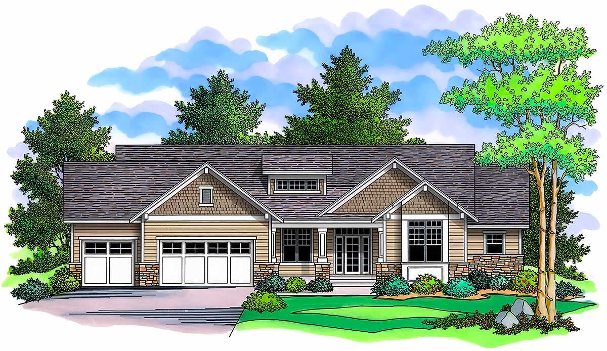 Plan 14308RK: Empty Nester or Room to Grow - 1918 Sq Ft - Image #9 - Craftsman, Northwest