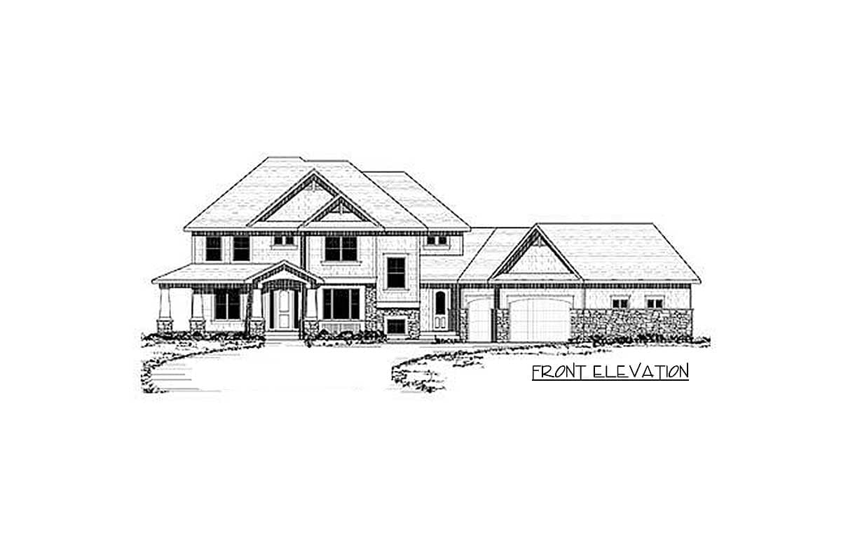 Plan 14462RK: 4-Bedroom Luxury Craftsman Home Plan - 3524 Sq Ft - Image #14 - Craftsman, New American, Northwest, Traditional