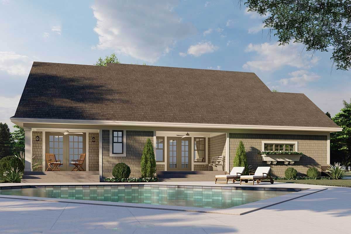Plan 14568RK: Craftsman Home Plan with Flex Space and a Bonus Room Above 2-Car Garage - Image #10 - Country, Craftsman, Northwest