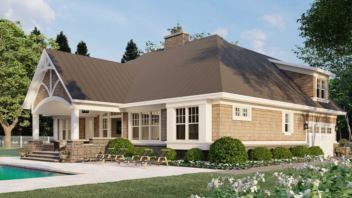 Plan 14575RK: Attractive and Affordable Getaway - Image #5 - Craftsman, Mountain, Northwest, Vacation