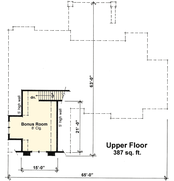 Plan 14575RK: Attractive and Affordable Getaway - Floor Plan - Bonus - Craftsman, Mountain, Northwest, Vacation
