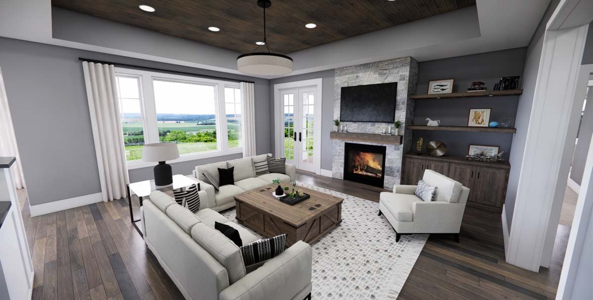 Plan 14601RK: Stylish Stone Craftsman Cottage - 1999 Sq Ft - Image #11 - Cottage, Country, Craftsman, Hill Country