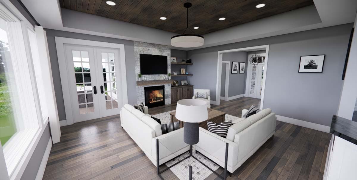 Plan 14601RK: Stylish Stone Craftsman Cottage - 1999 Sq Ft - Image #12 - Cottage, Country, Craftsman, Hill Country