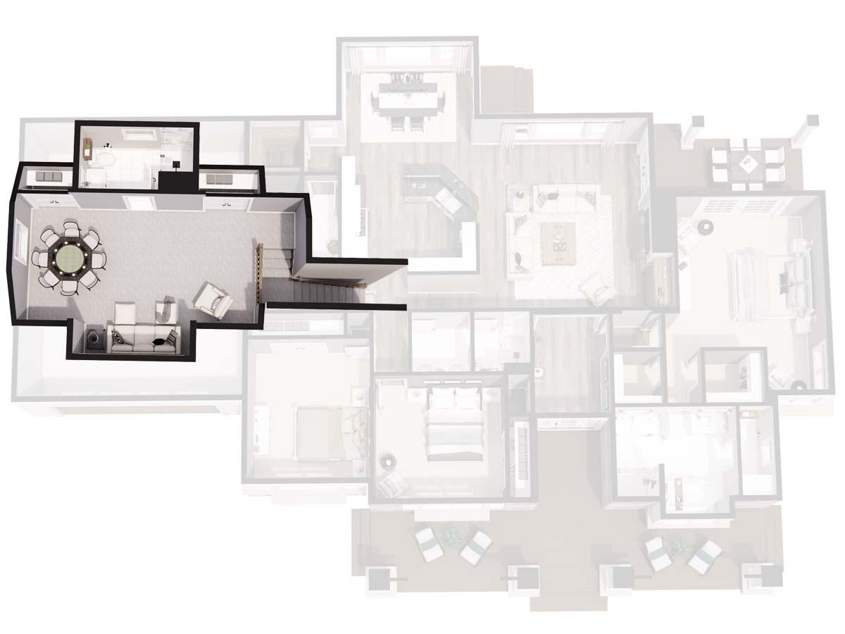 Plan 14601RK: Stylish Stone Craftsman Cottage - 1999 Sq Ft - Image #42 - Cottage, Country, Craftsman, Hill Country