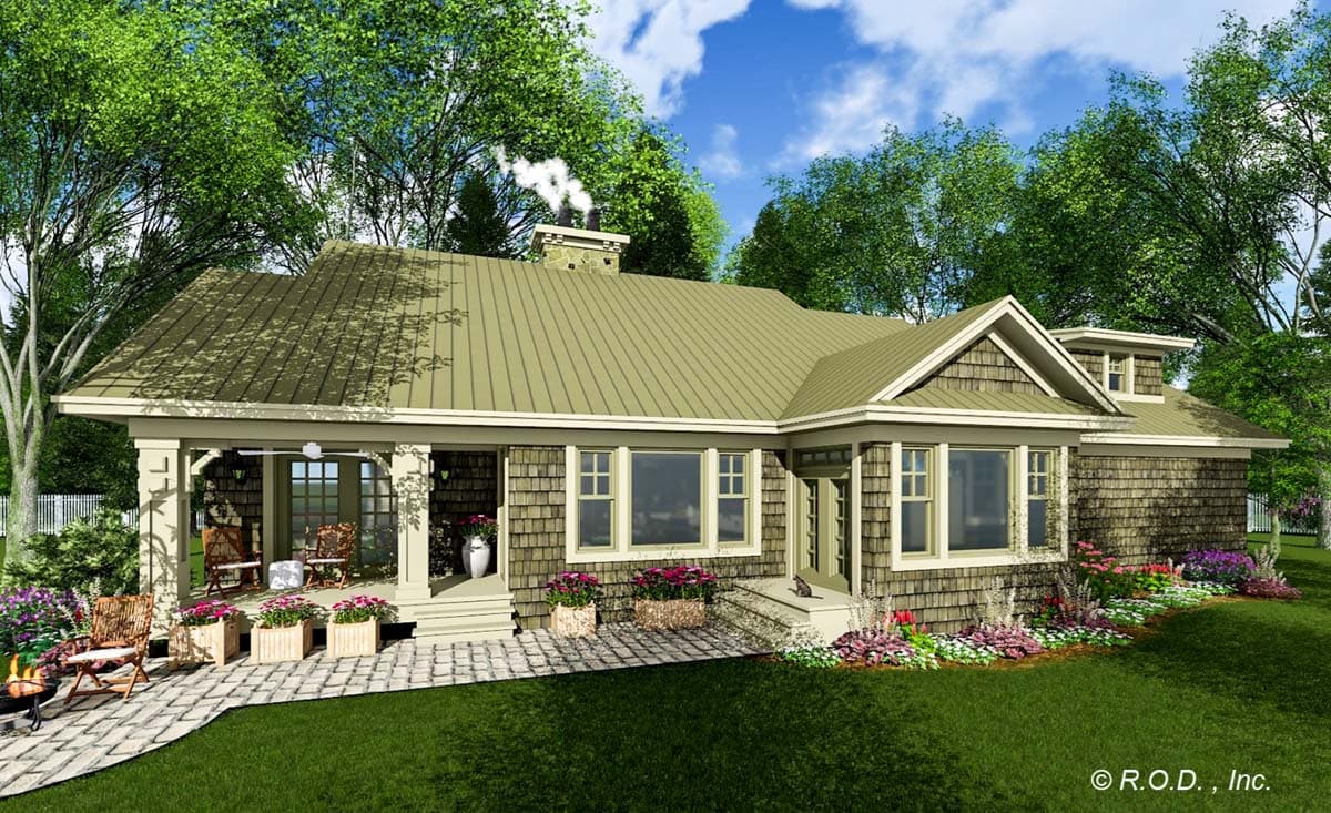 Plan 14601RK: Stylish Stone Craftsman Cottage - 1999 Sq Ft - Image #8 - Cottage, Country, Craftsman, Hill Country