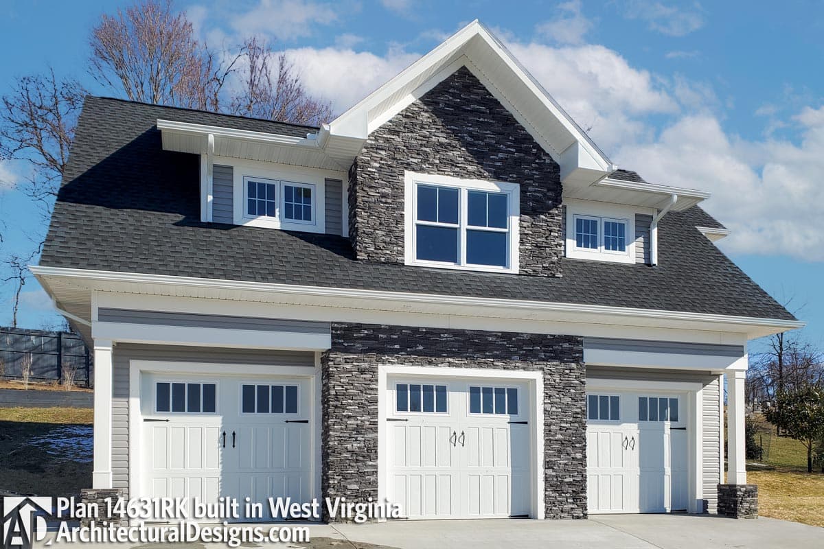 build gallery item - Detached Garage Plan 14631RK Comes to Life in West Virginia