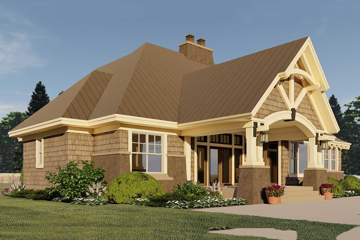 Plan 14636RK: 4-Bed Craftsman House Plan with Flex and Bonus Rooms - 2372 Sq Ft - Image #8 - Craftsman, Mountain, Northwest