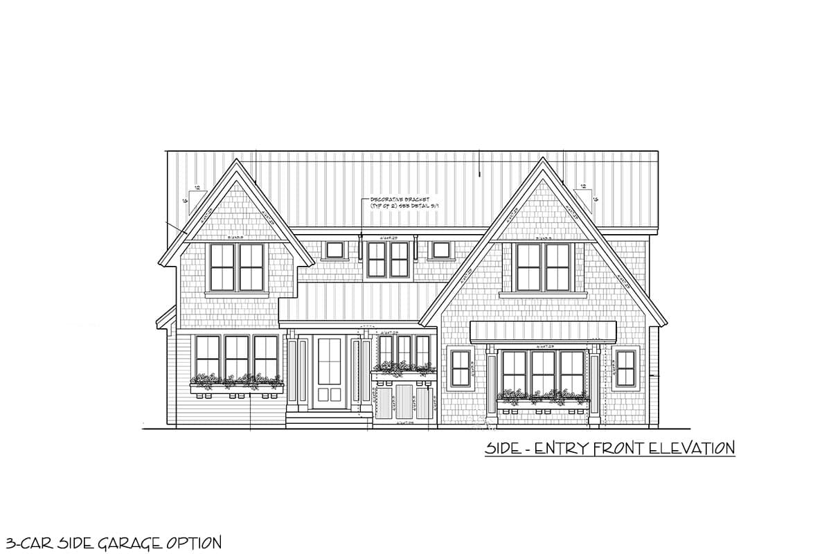 Plan 14637RK: Family Friendly Shingle Style House Plan - 3553 Sq Ft - Image #5 - New American, Shingle, Traditional