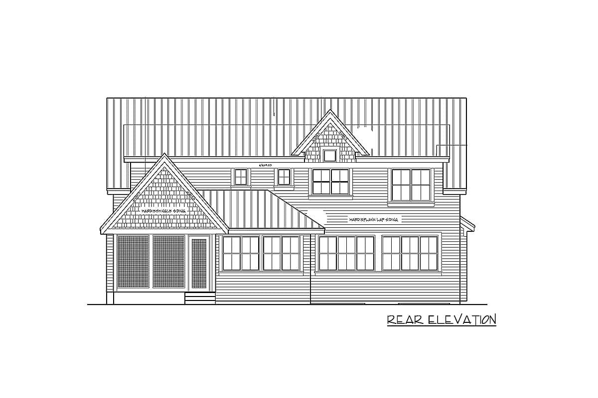 Plan 14637RK: Family Friendly Shingle Style House Plan - 3553 Sq Ft - Image #4 - New American, Shingle, Traditional