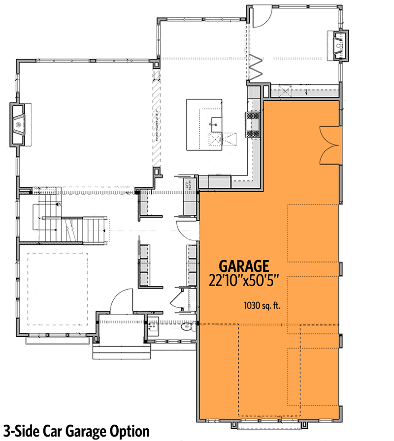 Plan 14637RK: Family Friendly Shingle Style House Plan - 3553 Sq Ft - Floor Plan - 3-Car Side Garage Option - New American, Shingle, Traditional