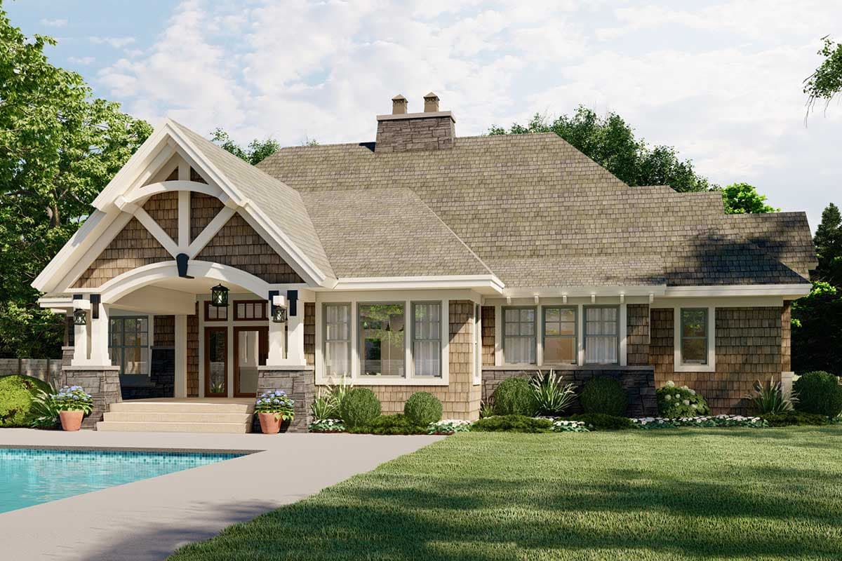 Plan 14648RK: Richly Detailed Craftsman House Plan - 2370 Sq Ft - Image #7 - Craftsman, Northwest, Shingle