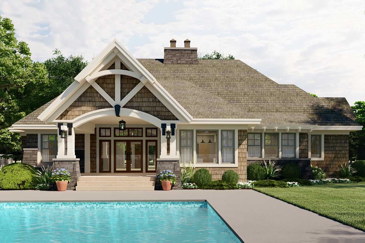 Plan 14648RK: Richly Detailed Craftsman House Plan - 2370 Sq Ft - Image #8 - Craftsman, Northwest, Shingle