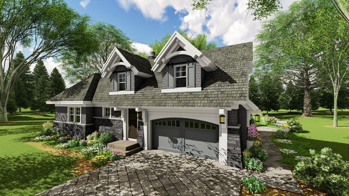 Plan 14650RK: Elegant Craftsman with Room to Grow - Image #6 - Craftsman, Northwest