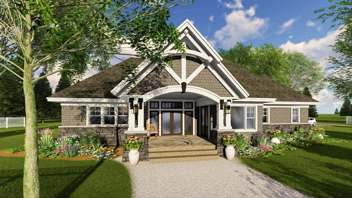 Plan 14650RK: Elegant Craftsman with Room to Grow - Image #9 - Craftsman, Northwest