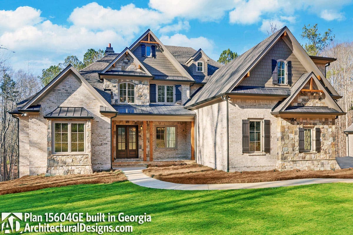 build gallery item - House Plan 15604GE comes to life in Georgia!