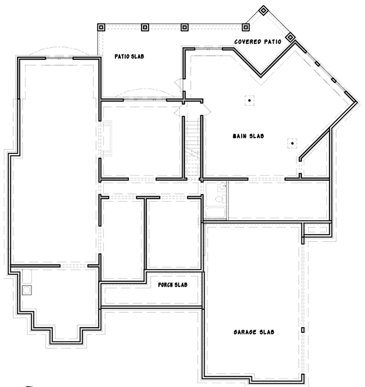 Plan 15604GE: 5-Bed Luxury House Plan Under 4500 Square Feet - Floor Plan - Lower Level - Traditional