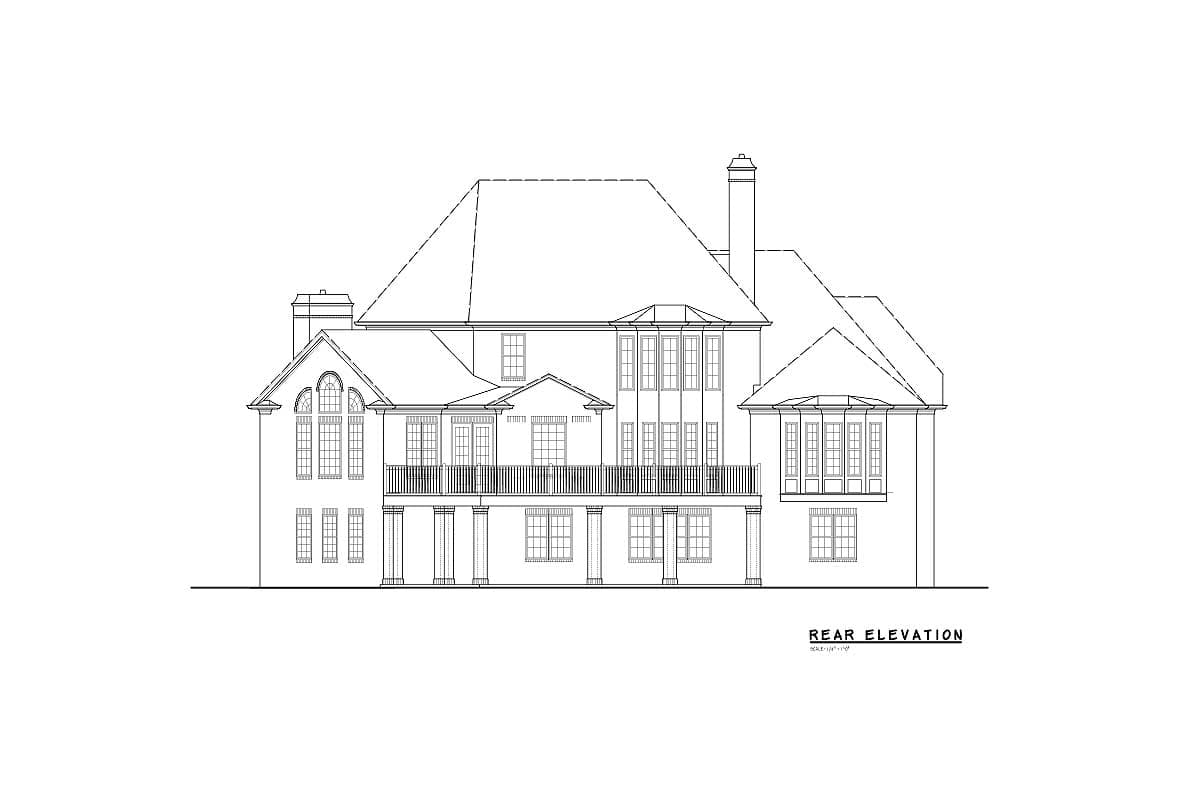 Plan 15604GE: 5-Bed Luxury House Plan Under 4500 Square Feet - Image #7 - Traditional