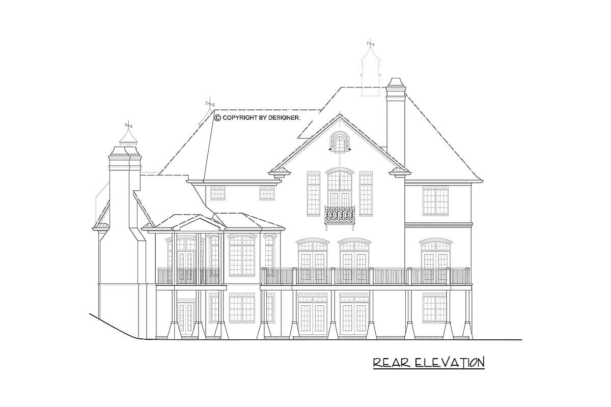 Plan 15612GE: Master-Up Luxury House Plan - 5195 Sq Ft - Image #13 - European