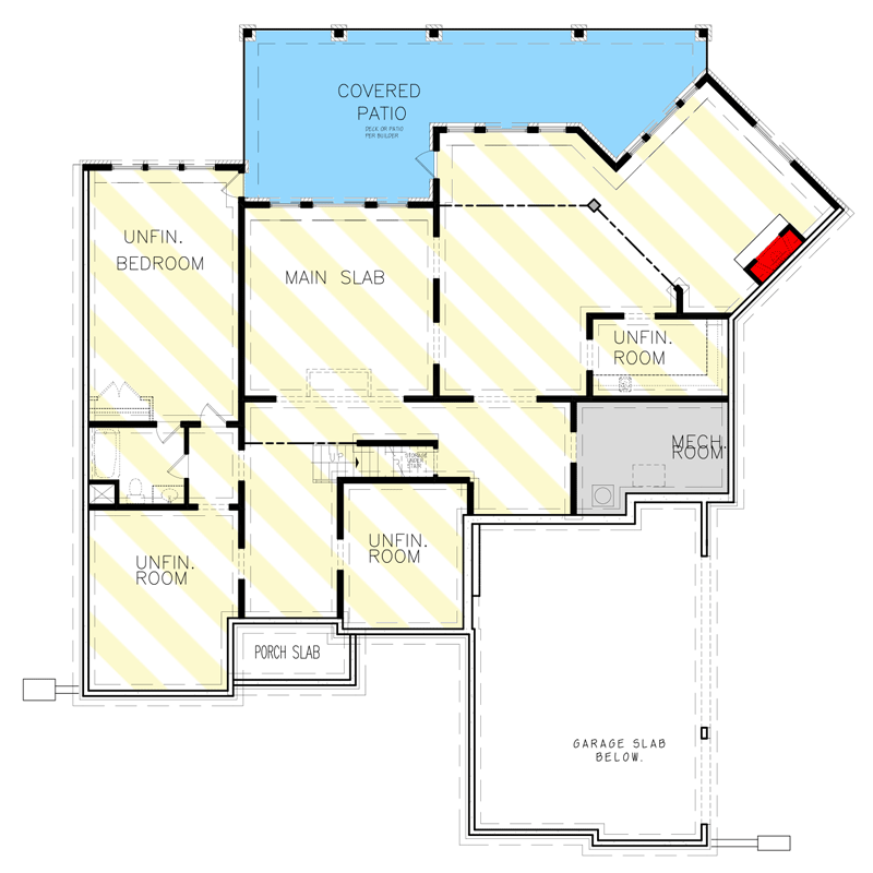 Plan 15620GE: Master Down Beauty - Floor Plan - Optionally Finished Lower Level - Cottage, Country, Craftsman, European, French Country