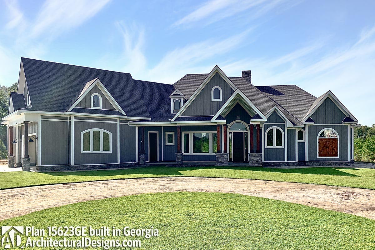 build gallery item - House Plan 15623GE comes to life in North Carolina