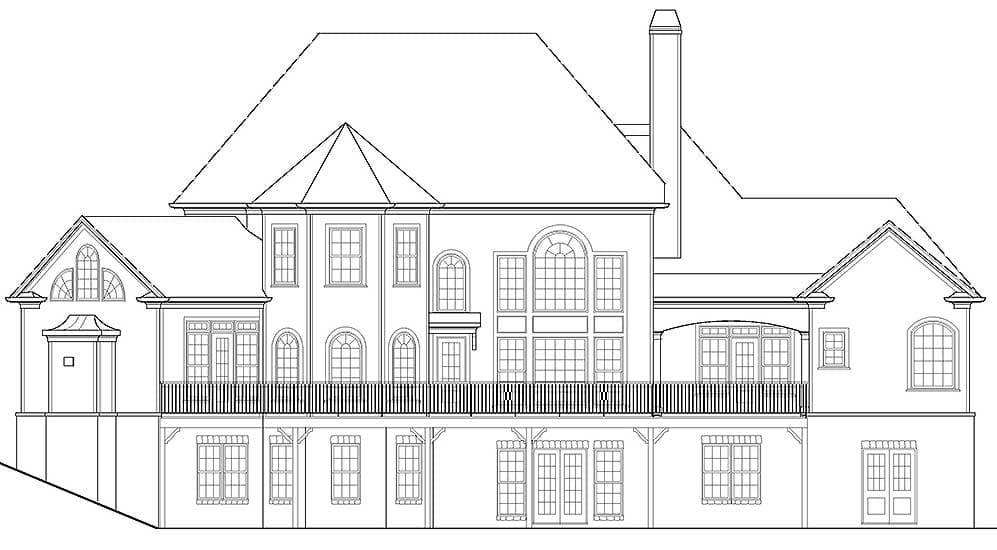Plan 15632GE: House Plan with Junior Master Suite Upstairs - Image #7 - European, Southern