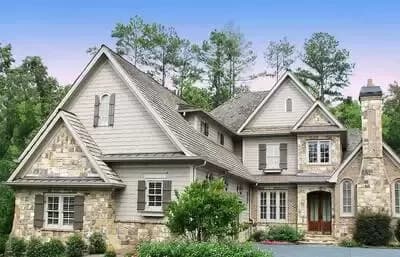 Rustic Cottage Style Home Plan with Main Floor Master