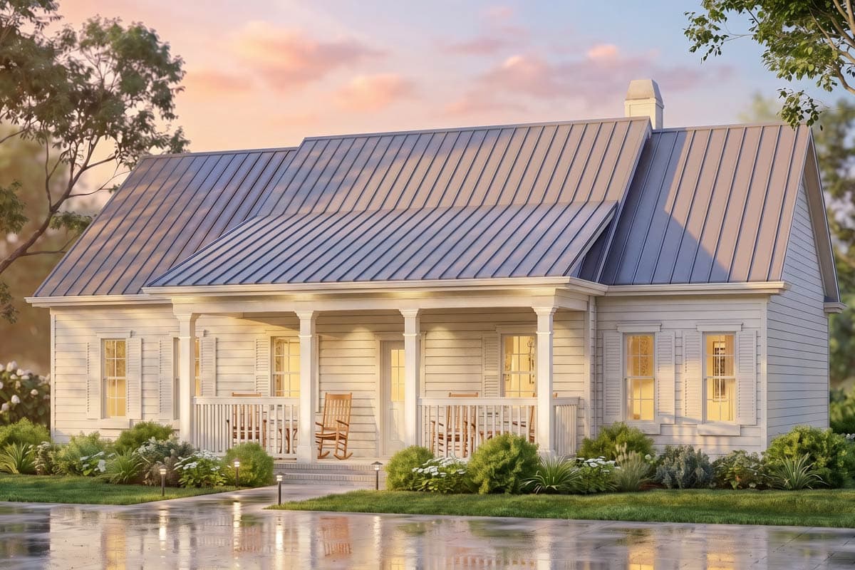 Plan 15641GE: 3-Bedroom Country Cottage House Plan with Outdoor Space in Back - Image #2 - Ranch