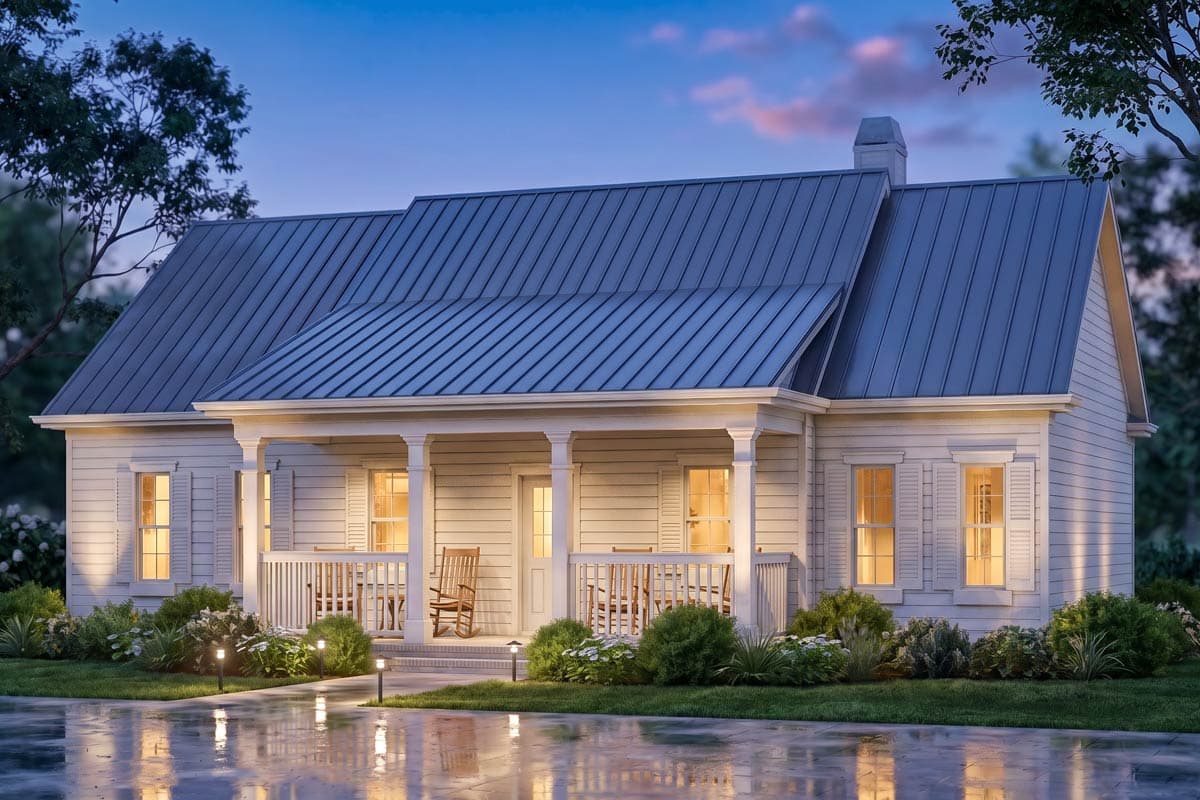 Plan 15641GE: 3-Bedroom Country Cottage House Plan with Outdoor Space in Back - Image #3 - Ranch