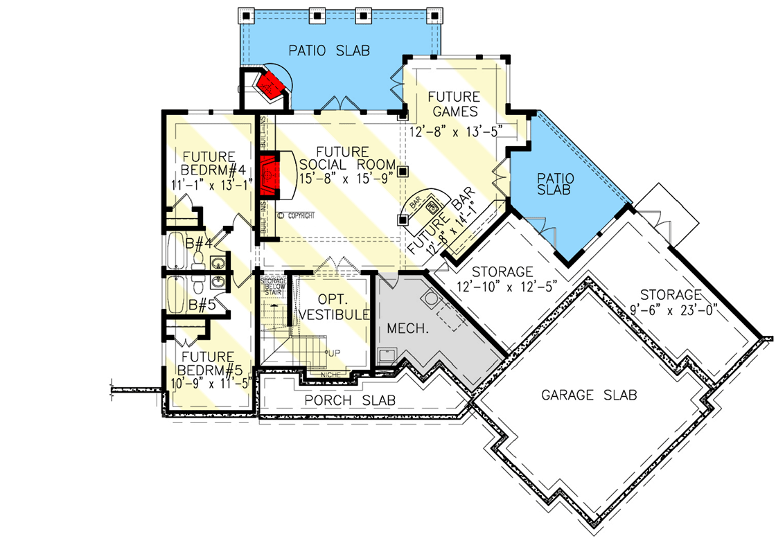 Plan 15650GE: Lake House Plan with Optional Lower Level and Second Level Loft - 1949 Sq Ft - Floor Plan - Optionally Finished Lower Level - Craftsman, Mountain, Rustic, Vacation
