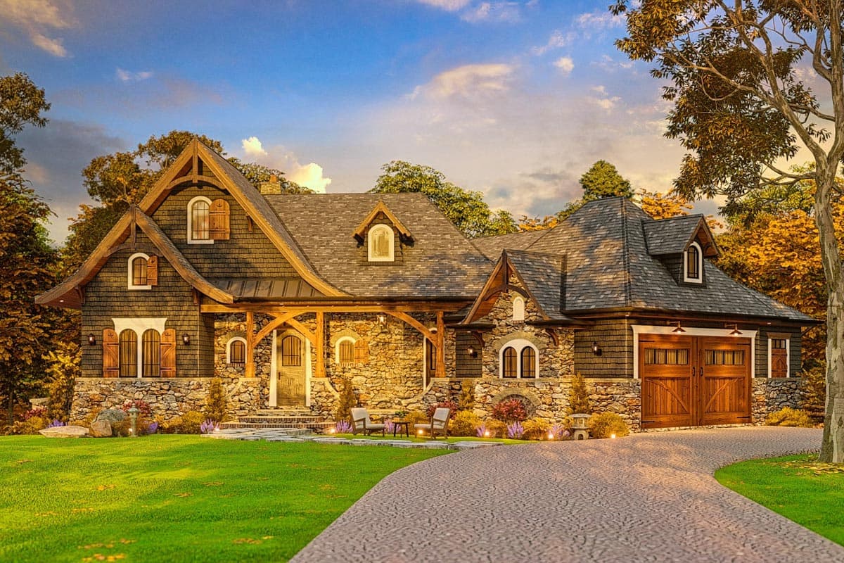 Plan 15650GE: Lake House Plan with Optional Lower Level and Second Level Loft - 1949 Sq Ft - Image #9 - Craftsman, Mountain, Rustic, Vacation