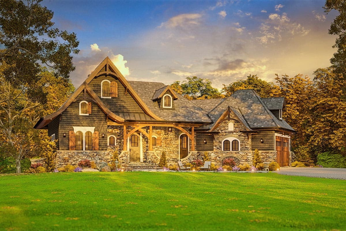 Plan 15650GE: Lake House Plan with Optional Lower Level and Second Level Loft - 1949 Sq Ft - Image #10 - Craftsman, Mountain, Rustic, Vacation